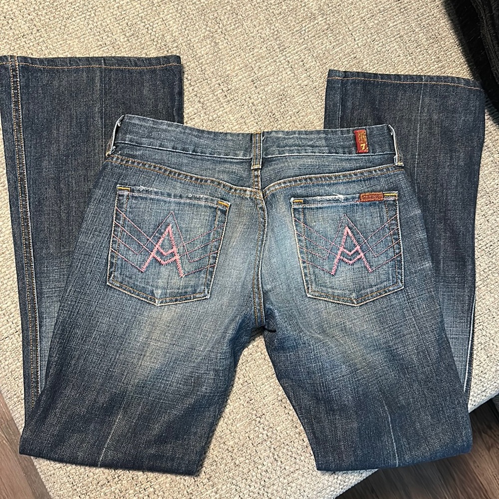 7 For All Mankind Pink A Pocket Jeans